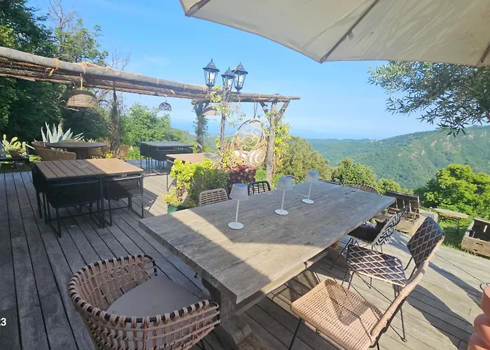 Domaine Colonna-santini Avec Piscine & Spa, Vue Et Montagnes Porri